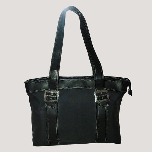 Swissgear Wenger Black Laptop Tote Bag Organizer Pockets Zipper Closure Organize - Picture 4 of 10